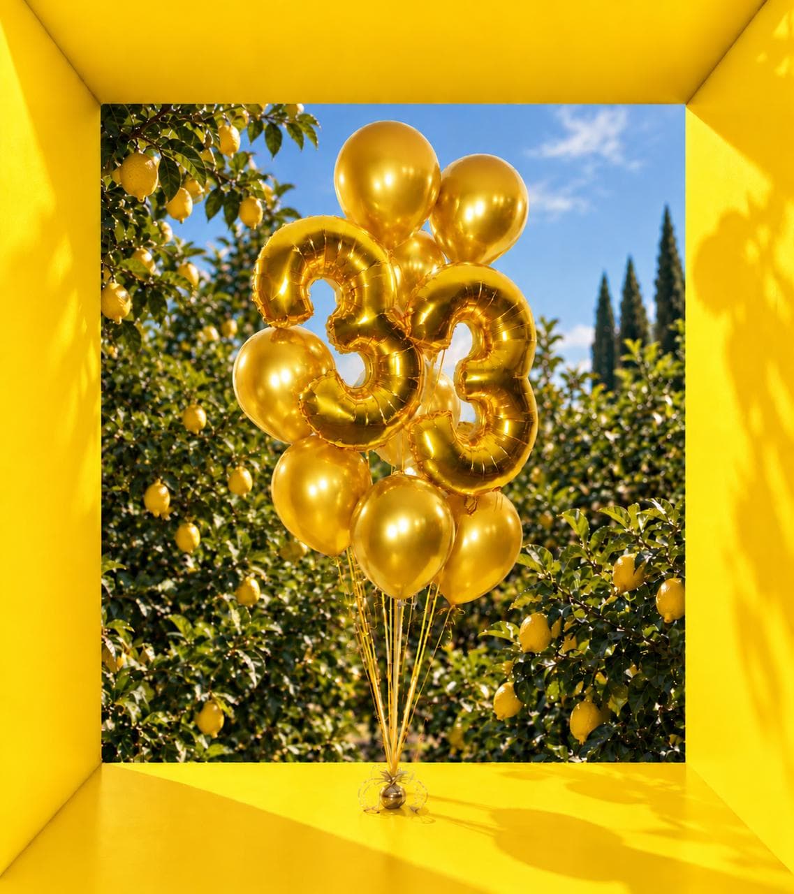 Gold Numbers with Gold Balloons